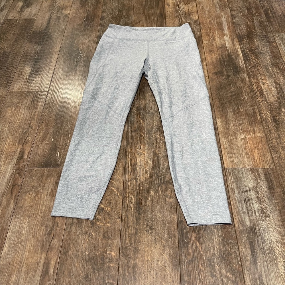 Outdoor Voices Heather Gray Warm Up Leggings